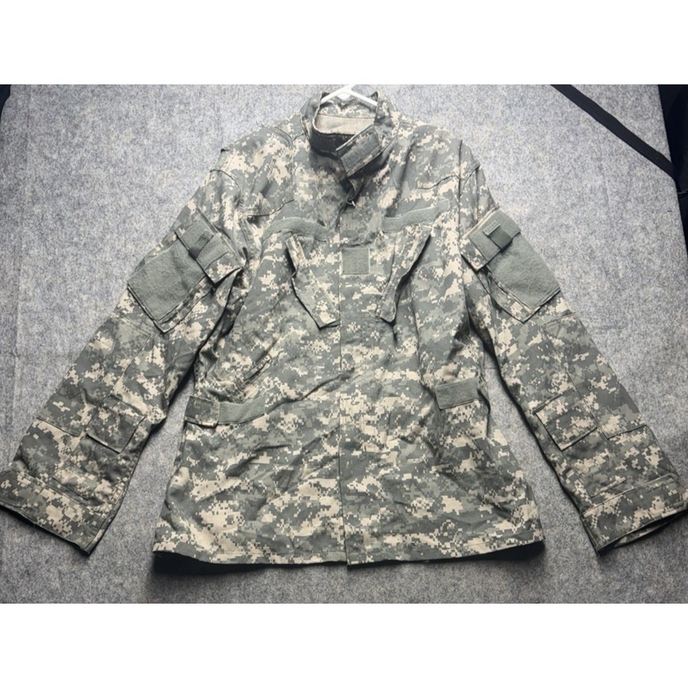 USGI ARMY ACU Digital CAMO COMBAT Shirt Large‎ Regular Ripstop.  Pre-Owned